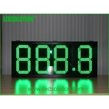 Pantalla LED al aire libre impermeable del precio de gas del marco de acero del alto brillo